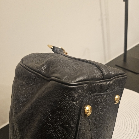 Louis Vuitton Speedy Bandoulière 25 in Noir Empreinte w/ Jacquard Strap - Picture 6 of 16